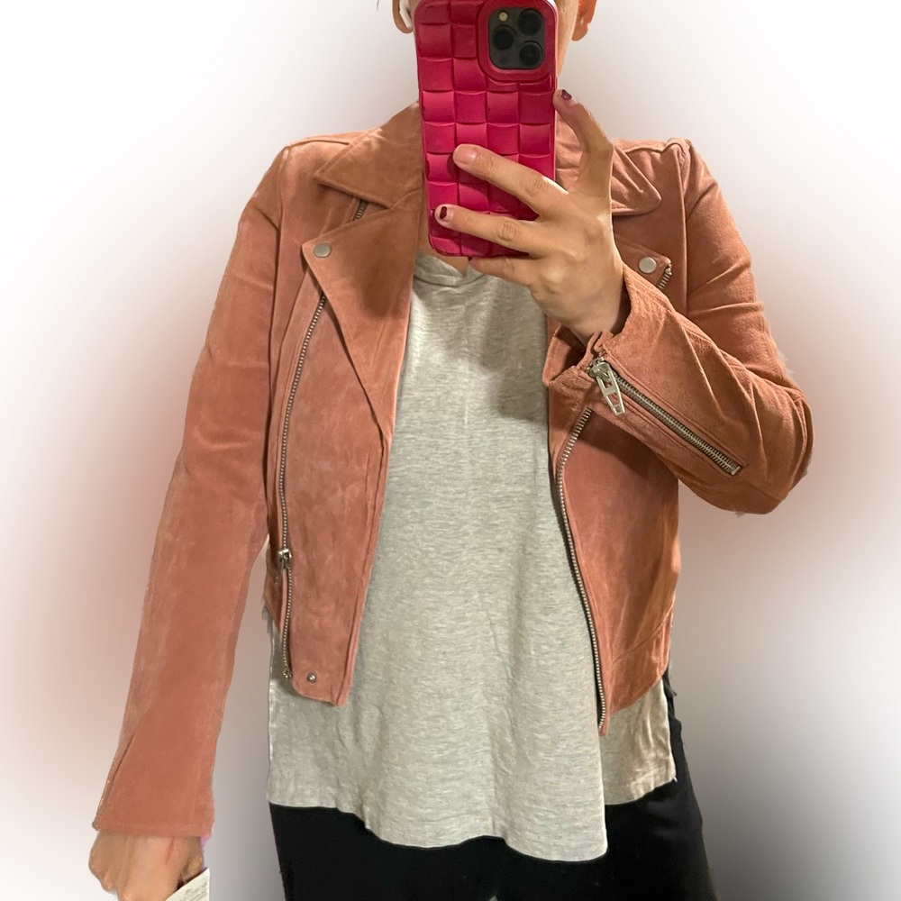 BLANK NYC tags attached real suede jacket!